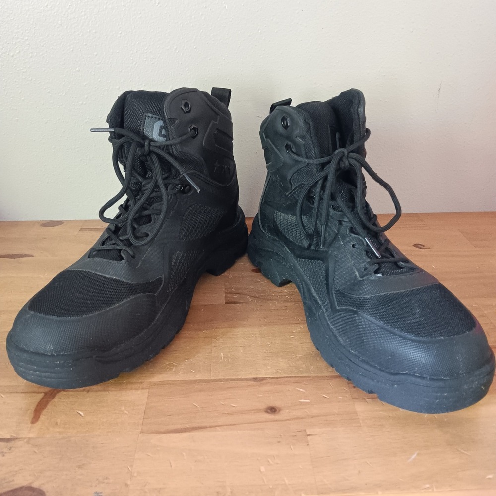 Guyisa Work Boots Safety Black EU 45 Steel Toe Tactical Safety 0261